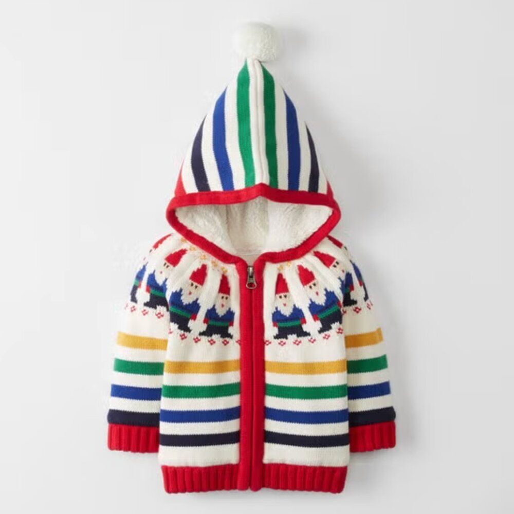 Hanna Andersson Gnome Sweet Gnome Sweater Jacket Multi 18-24 months 80 cm